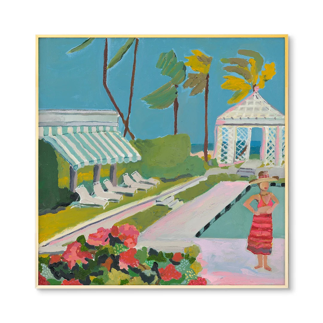 Lavish by Abbey Mueller | Poolside Coastal Art Print | Urban Garden Prints