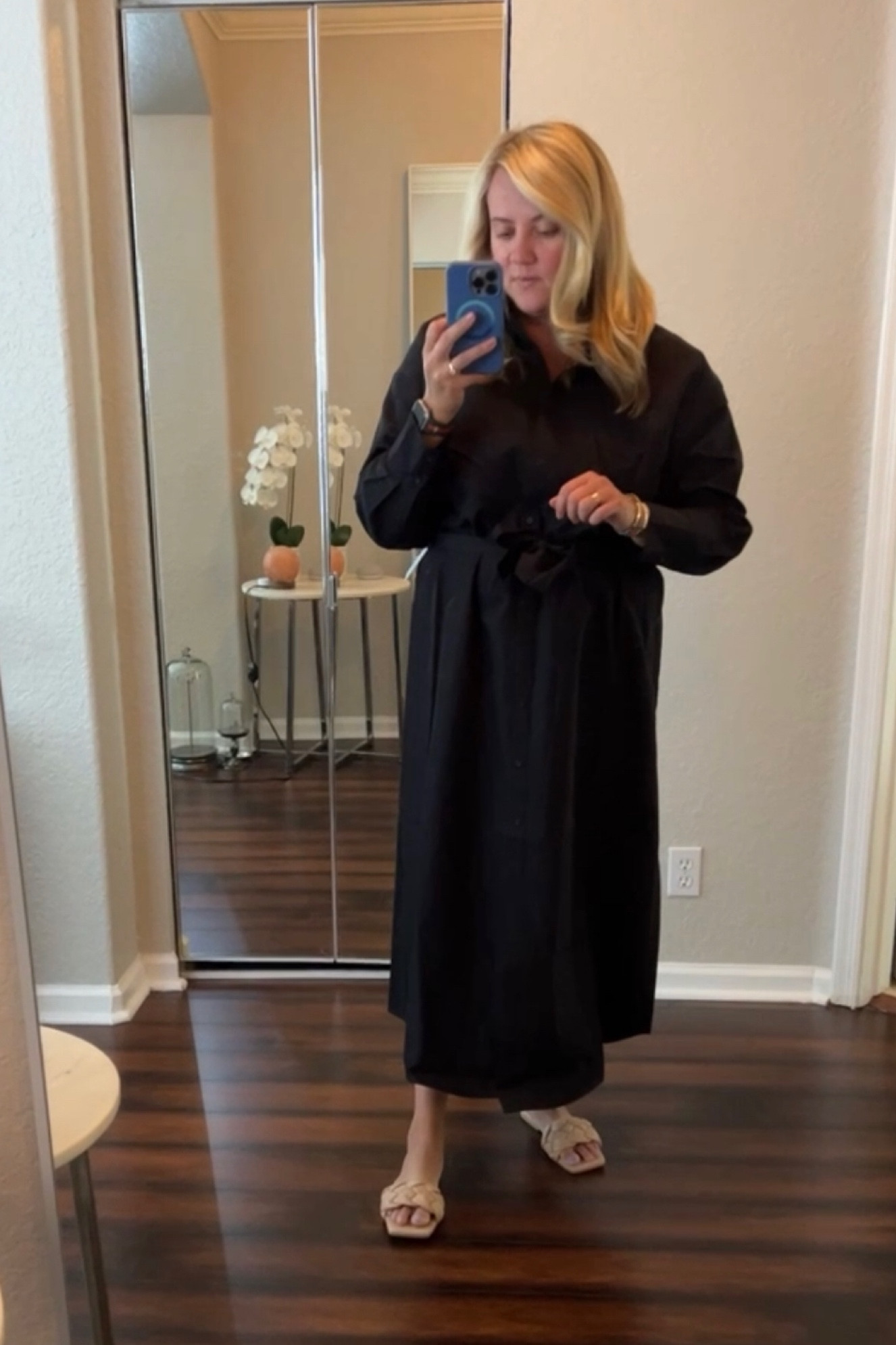 Maxi shirt dress, braided leather sandals

#LTKshoecrush #LTKunder100 #LTKtravel