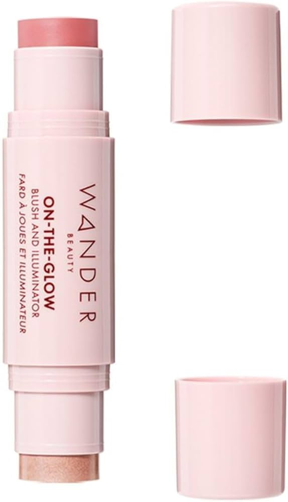 Wander Beauty On-the-Glow Blush and Illuminator - Coral Rose/Nude Glow - 7-in-1 Hydrating Cream B... | Amazon (US)