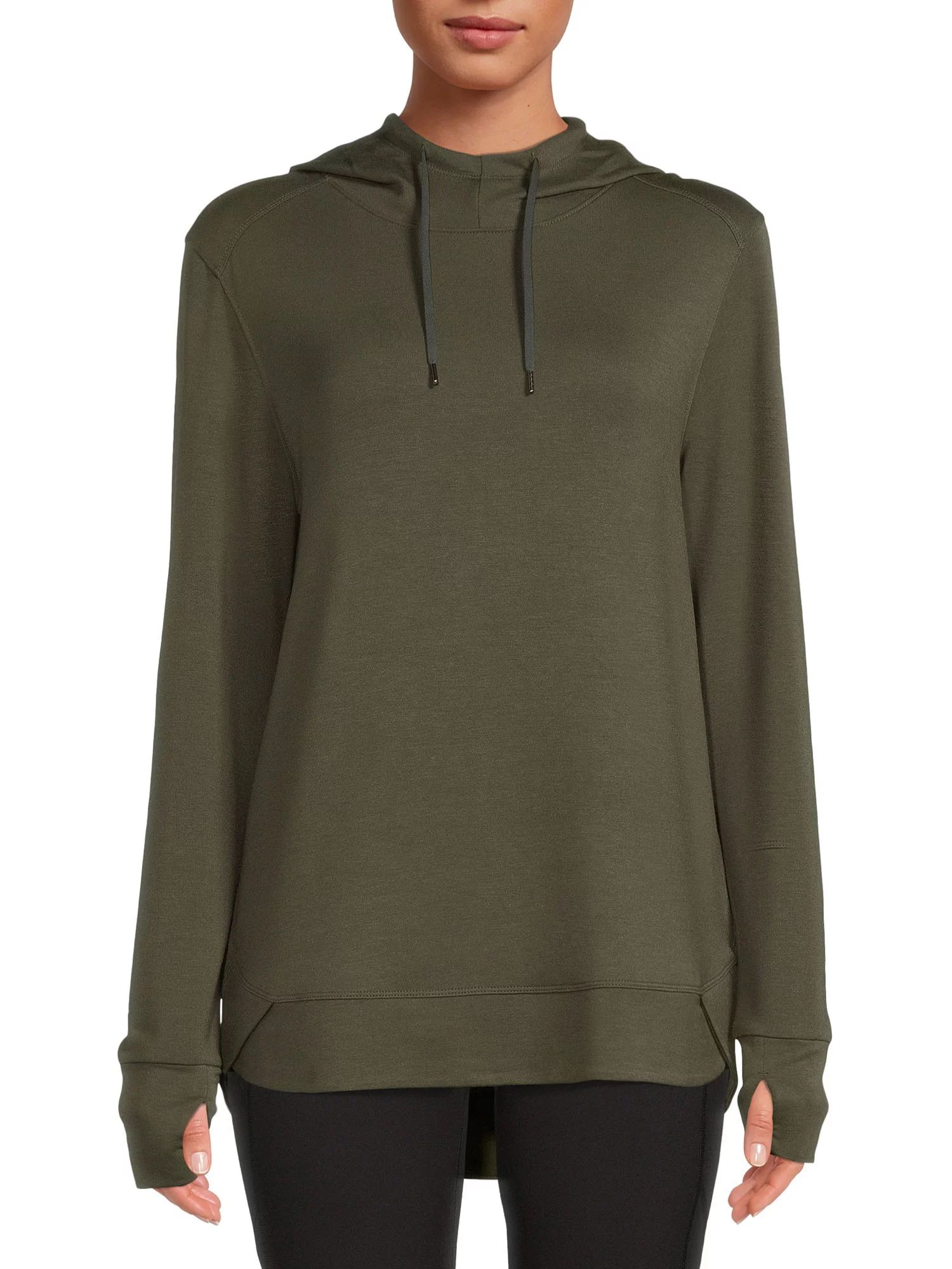 Athletic Works Women's Athleisure Mock Neck Hoodie | Walmart (US)