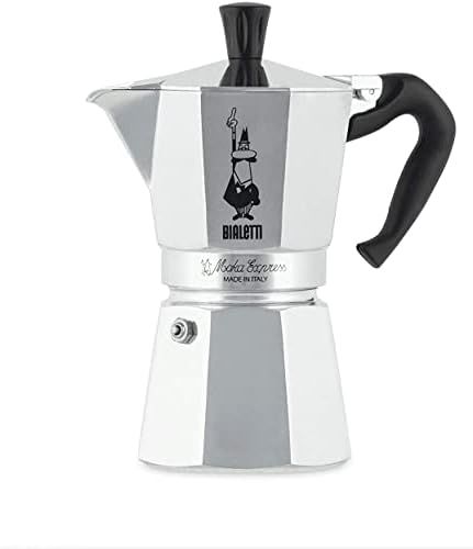 BIALETTI Moka Express 6-Cup Aluminum Stovetop Espresso Maker, Silver | Amazon (CA)