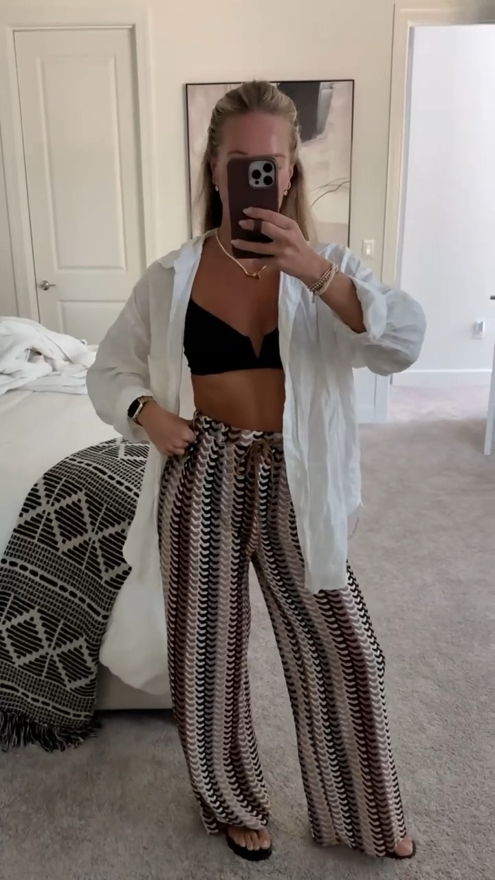 Beach day fit ☀️ Linen top from @Aritzia  + coverup pants from Amazon + black bikini — the easiest beach combo.

beach outfit, beach day, ootd, summer outfit, summer fashion, vacation outfit, resort wear, linen outfit, coverup outfit, bikini, black bikini, Amazon fashion, casual summer style, beach look, summer ootd, vacation style, travel outfit



#LTKTravel #LTKSeasonal #LTKSwim