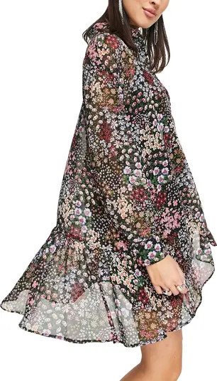 Chuck On Floral Long Sleeve Shirtdress | Nordstrom