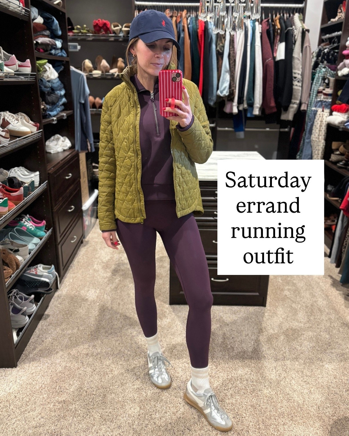 Saturday errand running outfit. Code MERRICKXSPANX works for 15% off. My jacket is old from Maurice’s, but I linked a similar one!
