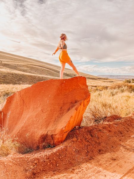 Fall hikes with beautiful views and comfy athleisure wear. My love languages. 🫶🏻

Fabletics finds- 
low impact seamless strappy bra and The One 5” shorts. Comfy, stretchy and those tones! 
Wearing a size small in both- fit true to size  

#LTKSeasonal #LTKfitness #LTKsalealert