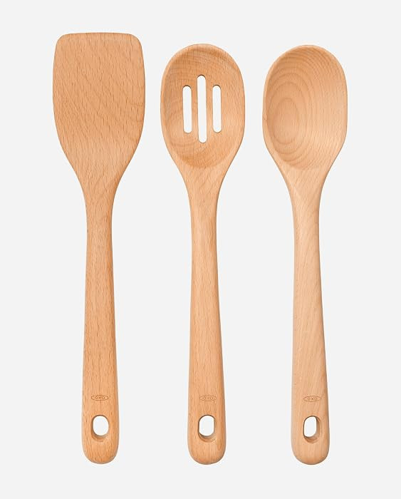 OXO Good Grips Wooden Utensil Set for Cooking, 3-Piece | Amazon (US)