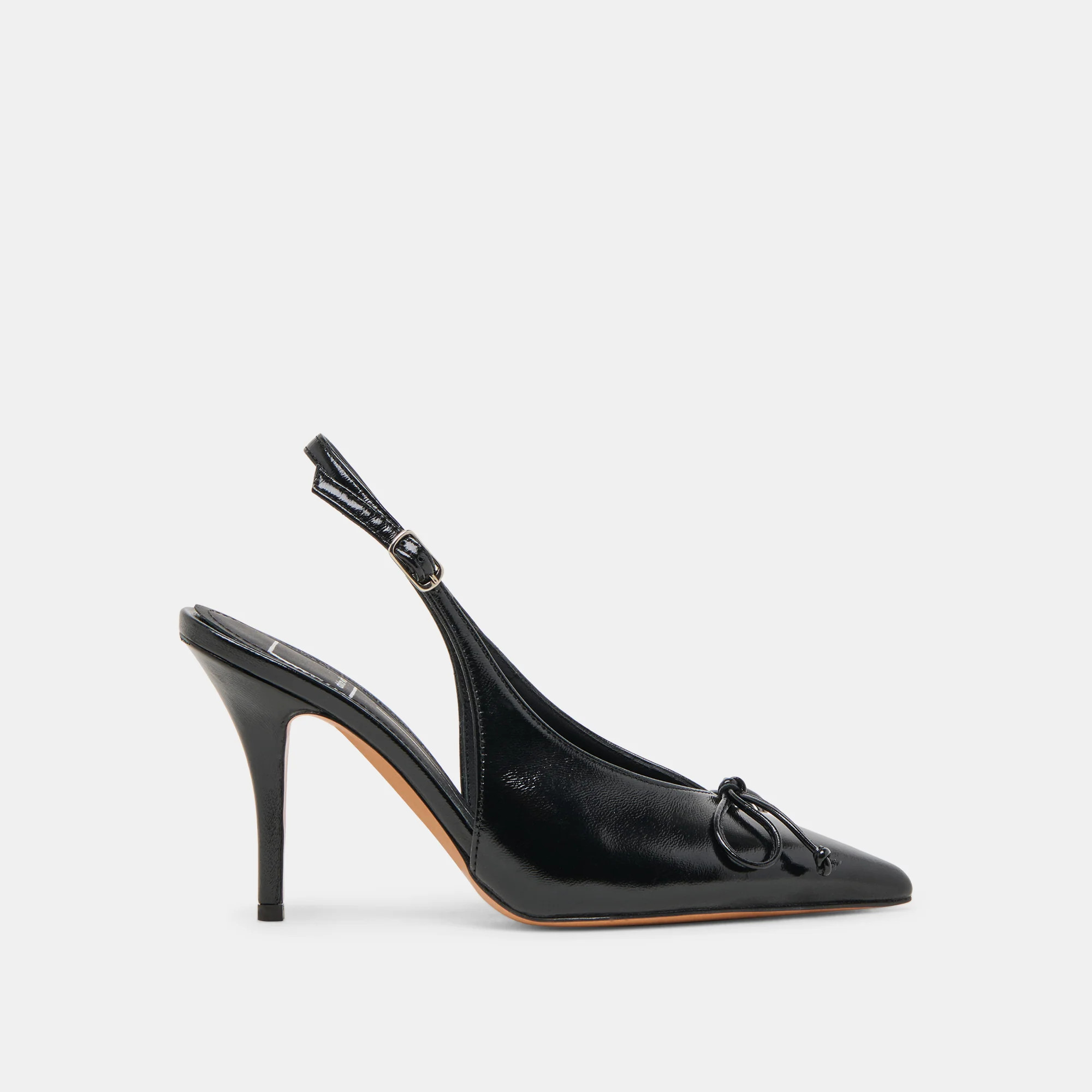 Geena Heels Black Leather | DolceVita.com