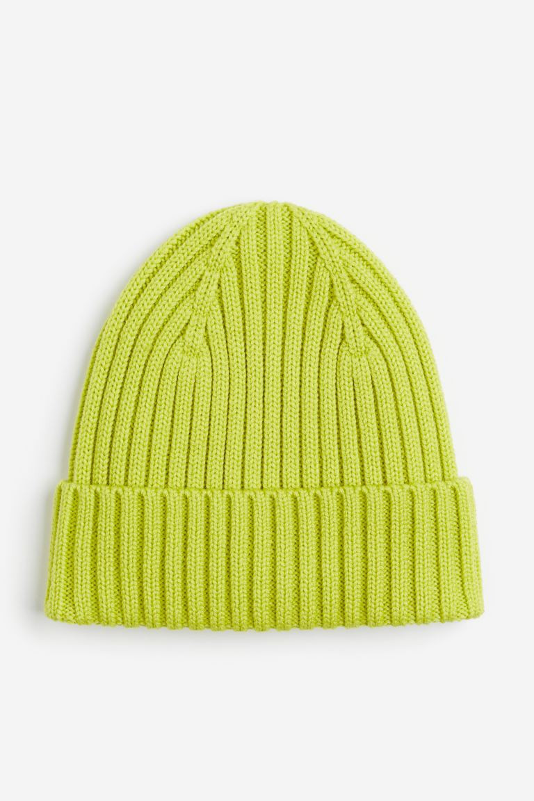 Rib-knit Wool Beanie | H&M (US + CA)