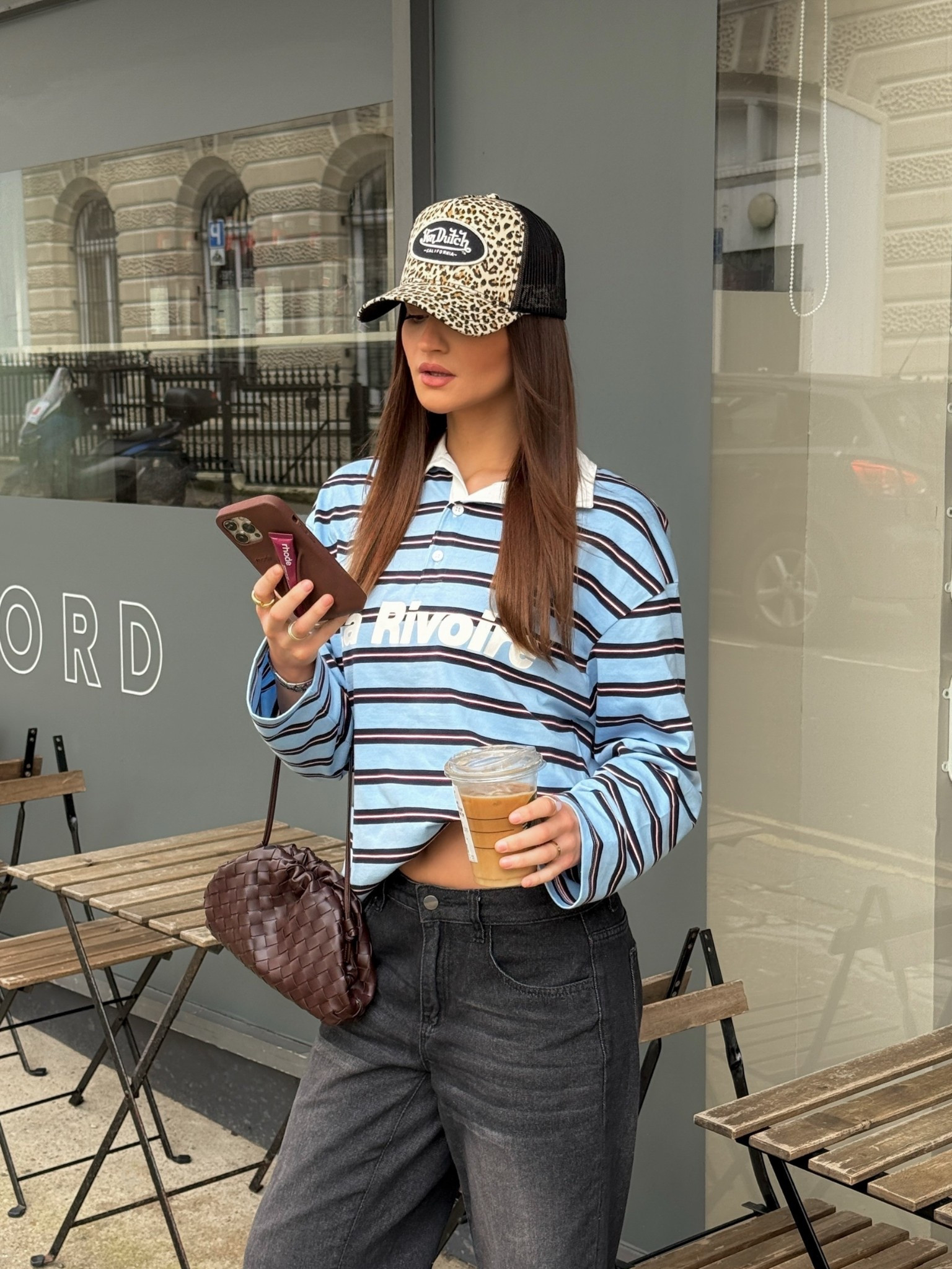 outfit inspo, outfit ideas, spring outfits, stripe top, rugby top, blue stripe top, black jeans, baggy jeans, burgundy bag, woven bag 

#LTKspring #LTKeurope