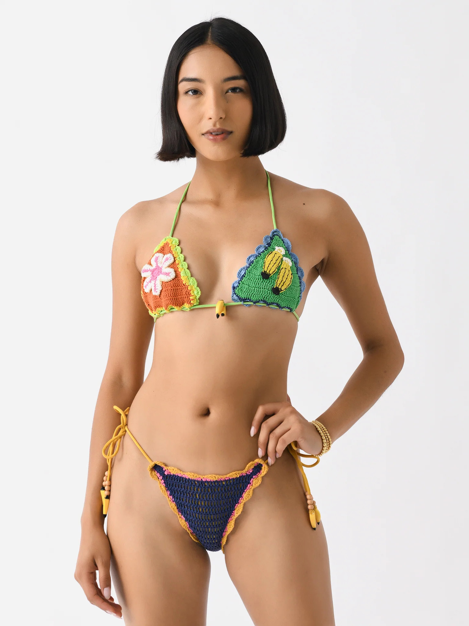 ITS NOW COOL
                      
                     Women's The Crochet Tri Bikini Top | Saint Bernard