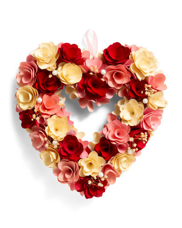 14in Heart Wreath | TJ Maxx