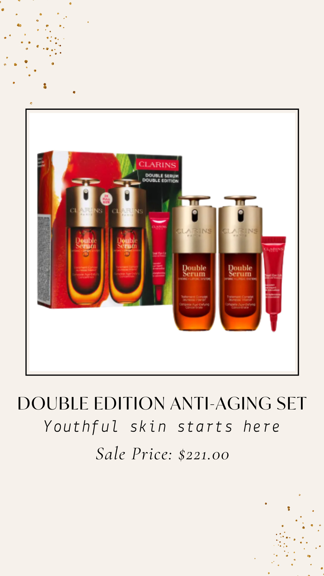 Give your skincare routine a luxurious upgrade with the Double Edition Anti-Aging Set ✨💖—featured in the Nordstrom Anniversary Sale! This value-packed skincare set is designed to help keep your complexion looking smooth, hydrated, and radiant while making it easy to stock up on your beauty favorites 💕 Whether you're refreshing your routine or treating yourself, now's the perfect time to save on this limited-time beauty find. Grab yours before it sells out! 🛍️

#NordstromAnniversarySale #NordstromSale #AntiAging #SkincareSet #SkincareEssentials #BeautyFinds #GlowingSkin #BeautyRoutine #SelfCare #BeautyLover #LTKBeauty #LTKFinds #MustHaveFinds #BestSellers #SaleAlert #ShoppingDeals #LimitedTimeDeals #ShopTheSale #DealHunter #NordstromFinds #BeautyDeals #RadiantSkin #EverydayBeauty #TreatYourself #SkincareFavorites 

 