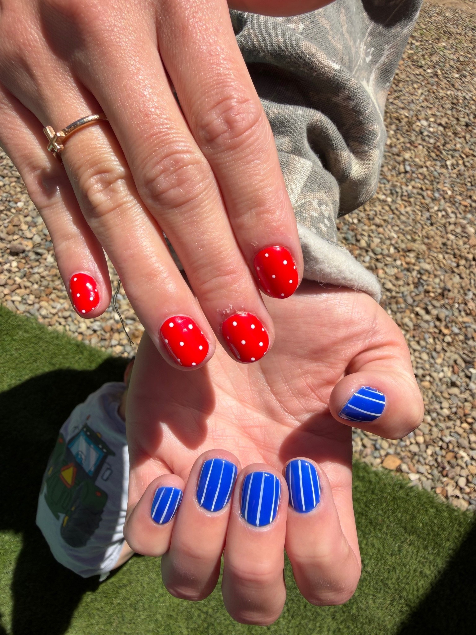 4th of July nails 🇺🇸🤍  

Gel nail light on sale rn on Amazon!

#4thofjuly #nailsinspo #amazon #redwhiteblue #ltk

#LTKdayinmylife #LTKSeasonal