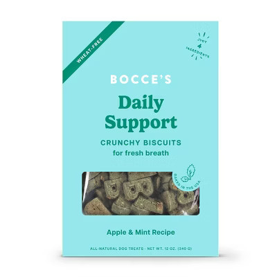 Bocce's Bakery Breath Aid Functional Dental with Apple and Peppermint Flavor Dog Treats - 12oz | Target