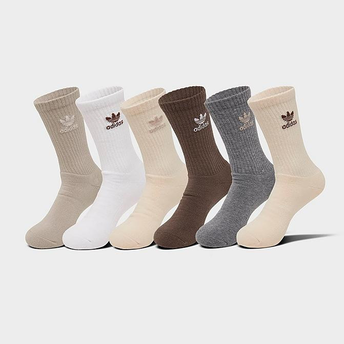 Women's adidas Originals Trefoil Cushion Crew Socks (6-Pack) | Finish Line (US)