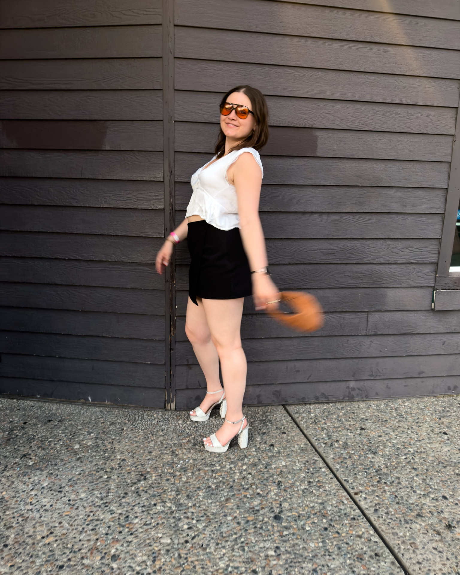 This is the summer of the blurry photo! I was invited to the disco and one thing about me I’ll never pass that up 🪩🪩

Also a moment for my fave heels from @stevemadden-us 5 years was not nearly long enough 

I’m wearing a M blouse, size L skirt and size 9 heels (rip)

#LTKootd #LTKMidsize #LTKdayinmylife