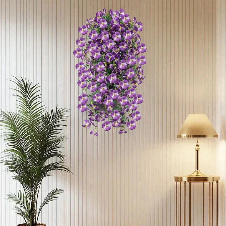 Artificial Hanging Morning Glory Flowers for Outdoors Spring Summer Fall Decoration Autumn Faux F... | Walmart (US)