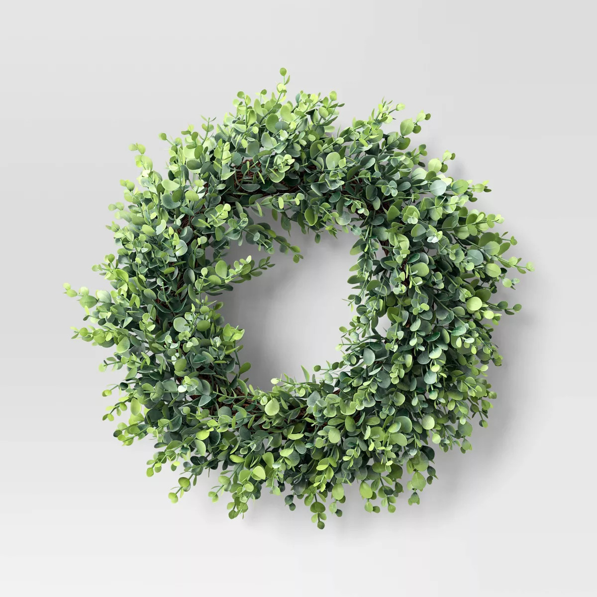 21" Boxwood Artificial Wreath Green - Threshold™: Indoor Traditional Unlit Faux Decor | Target