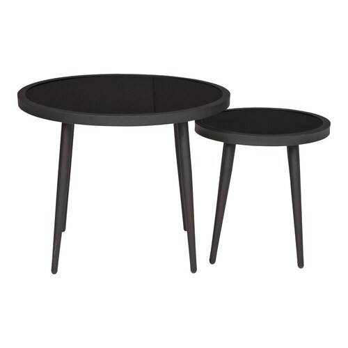 Style Selections Round Outdoor End Table 25-in W x 25-in L Lowes.com | Lowe's