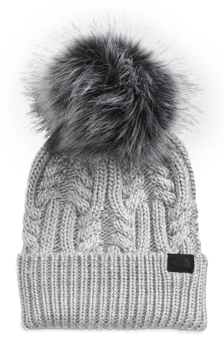 The North Face Oh Mega Faux Fur Pom Beanie | Nordstrom | Nordstrom