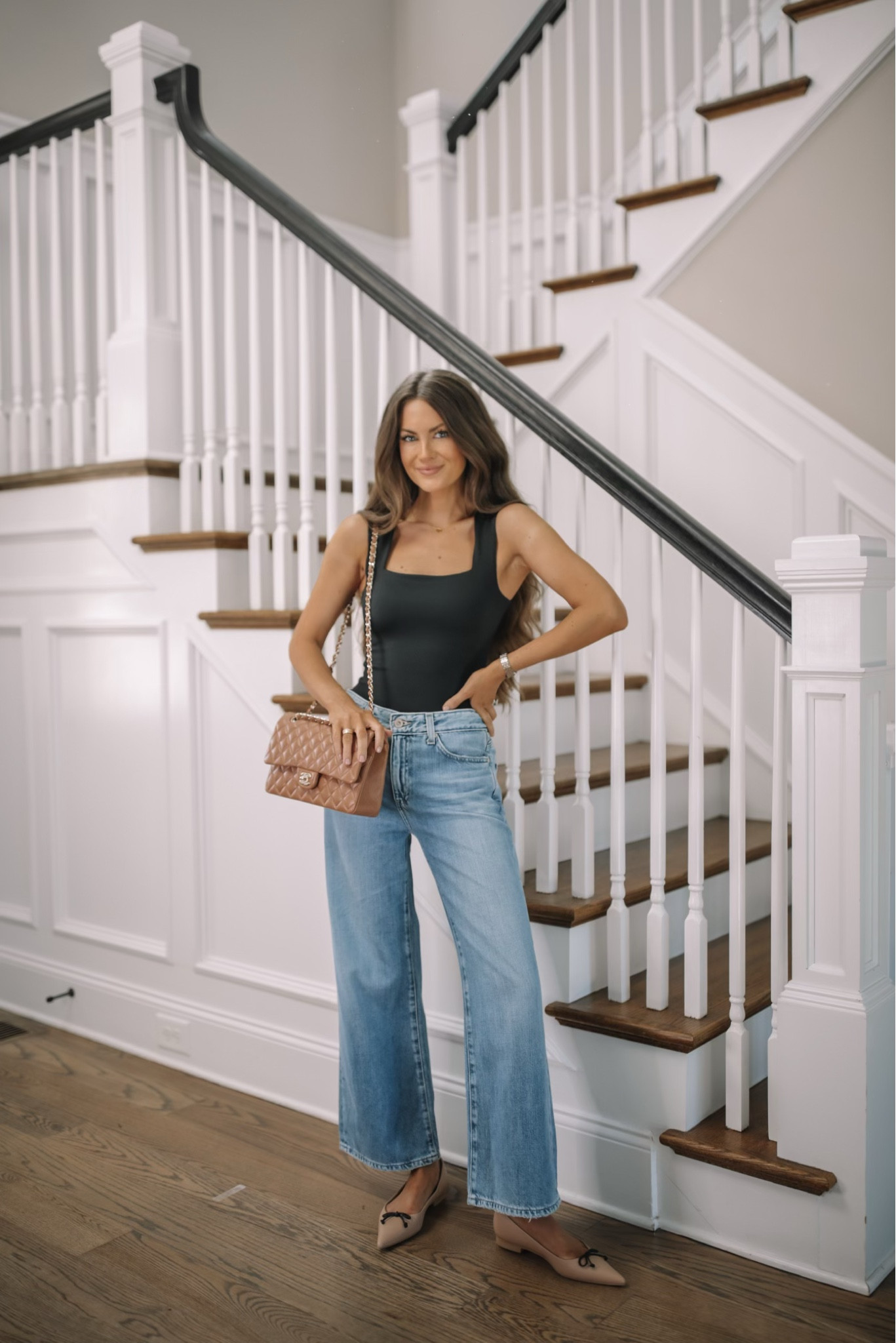 Nordstrom Anniversary Sale! NSALE 2024 Outfit Highlight!

Black tank, Chanel bag, tan bag, crossbody bag, fall fashion, straight leg jeans, neutral fashion, high fashion,  flats, bows, BP. BUTTER RIB SQUARE NECK BODYSUIT IN “BLACK JET”, AG SAIGE HIGH WAIST ANKLE WIDE LEG IN “CROSSWIND”, STUART WEITZMAN LANDON POINTED TOE BALLET FLAT IN “ADOBE/BLACK”

#LTKSummerSales #LTKxNSale #LTKSaleAlert