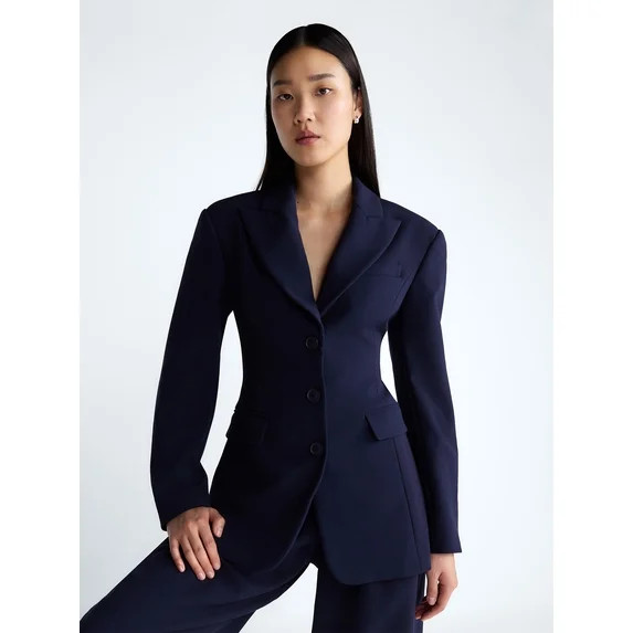 Devil Wears Prada Scoop Collection Women's and Women’s Plus Single Breasted Fitted Blazer, Size... | Walmart (US)