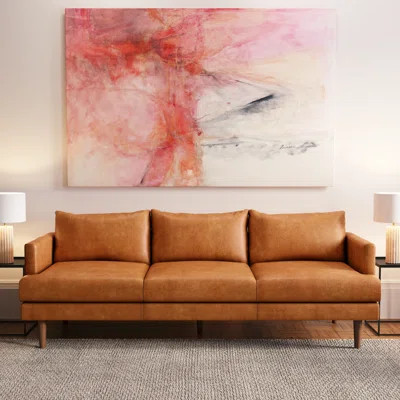 Girona 88" Full-Grain Genuine Italian Leather Sofa | Wayfair North America