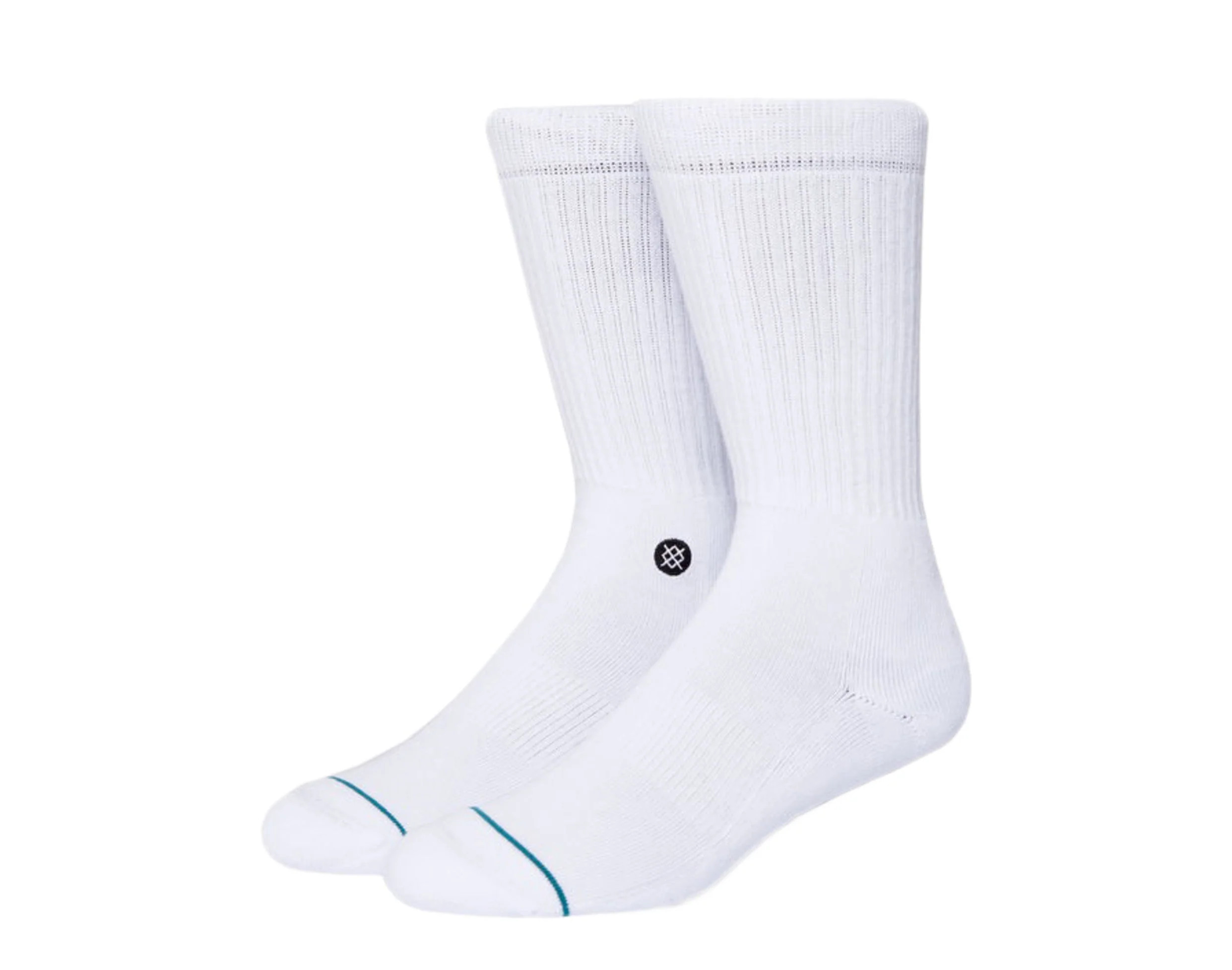 Stance Icon Classic Crew White/Black Socks M311D14ICO-WHB | Shop Simon