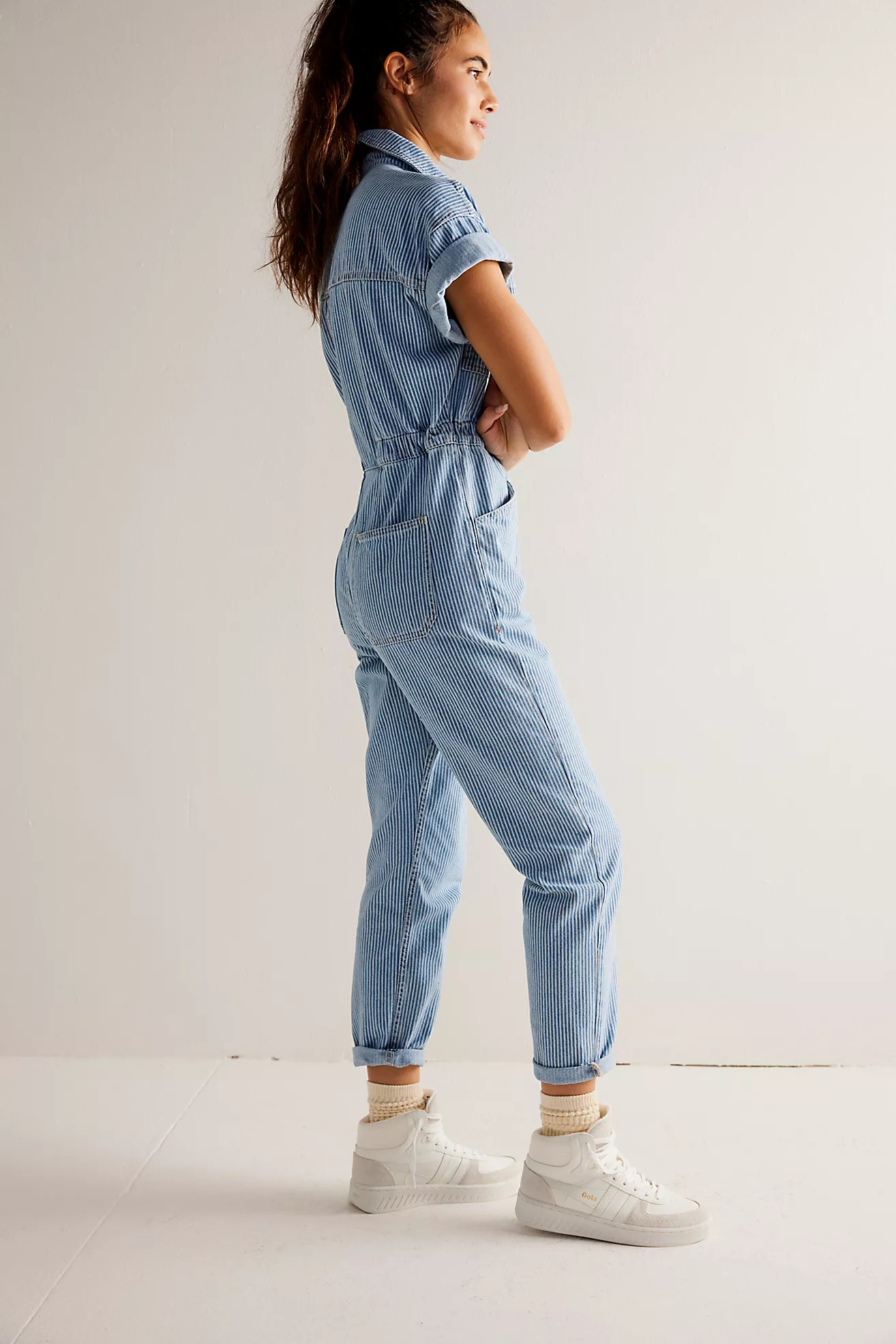 We The Free Marci Railroad Stripe Coverall | Free People (Global - UK&FR Excluded)