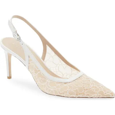 Stuart Weitzman Stuart Power 75 Pointed Toe Slingback Pump in Black at Nordstrom, Size 10.5 | Nordstrom