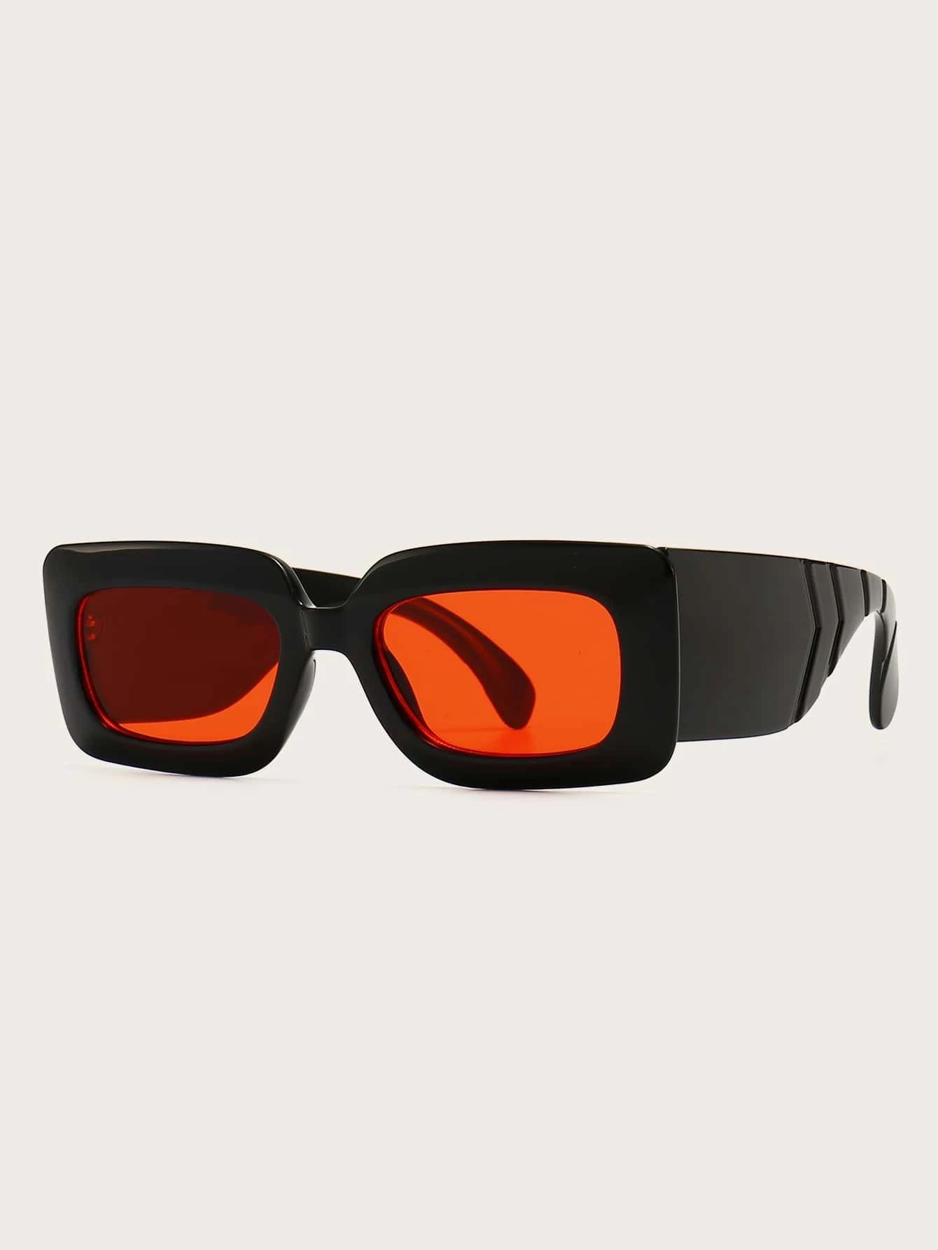 Acrylic Frame Tinted Lens Sunglasses | SHEIN
