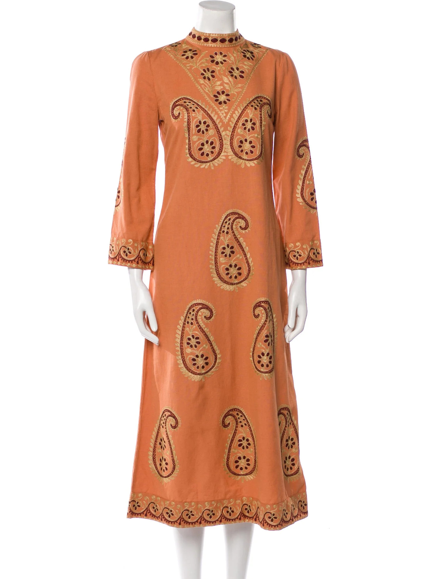 Paisley Print Long Dress | The RealReal