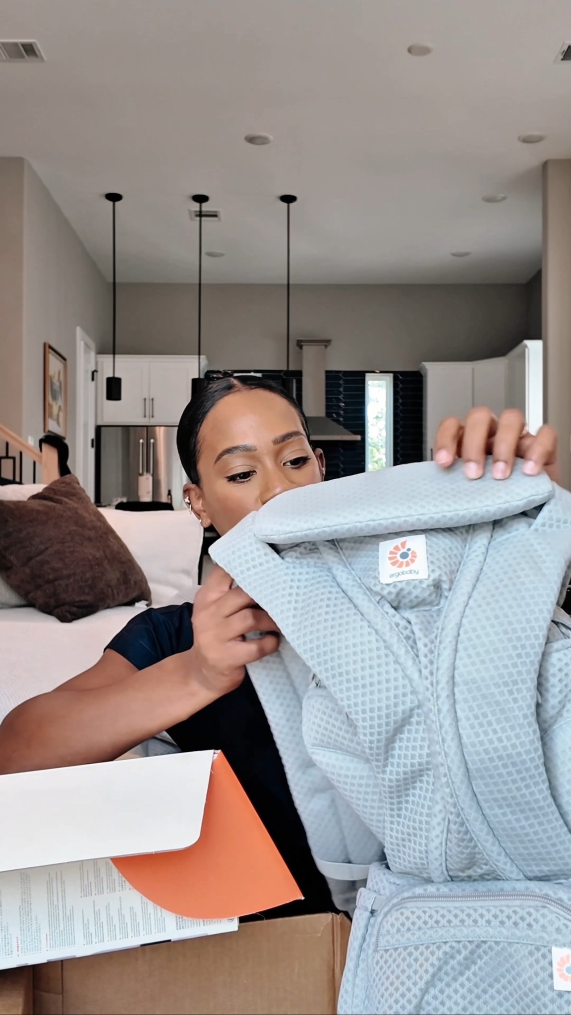 Ergo Baby products: bouncer + carrier 🧡 

#LTKBaby #LTKCyberWeek #LTKGiftGuide