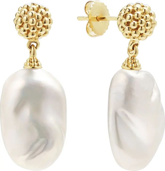 LAGOS Luna Freshwater Pearl Drop Earrings | Nordstrom | Nordstrom