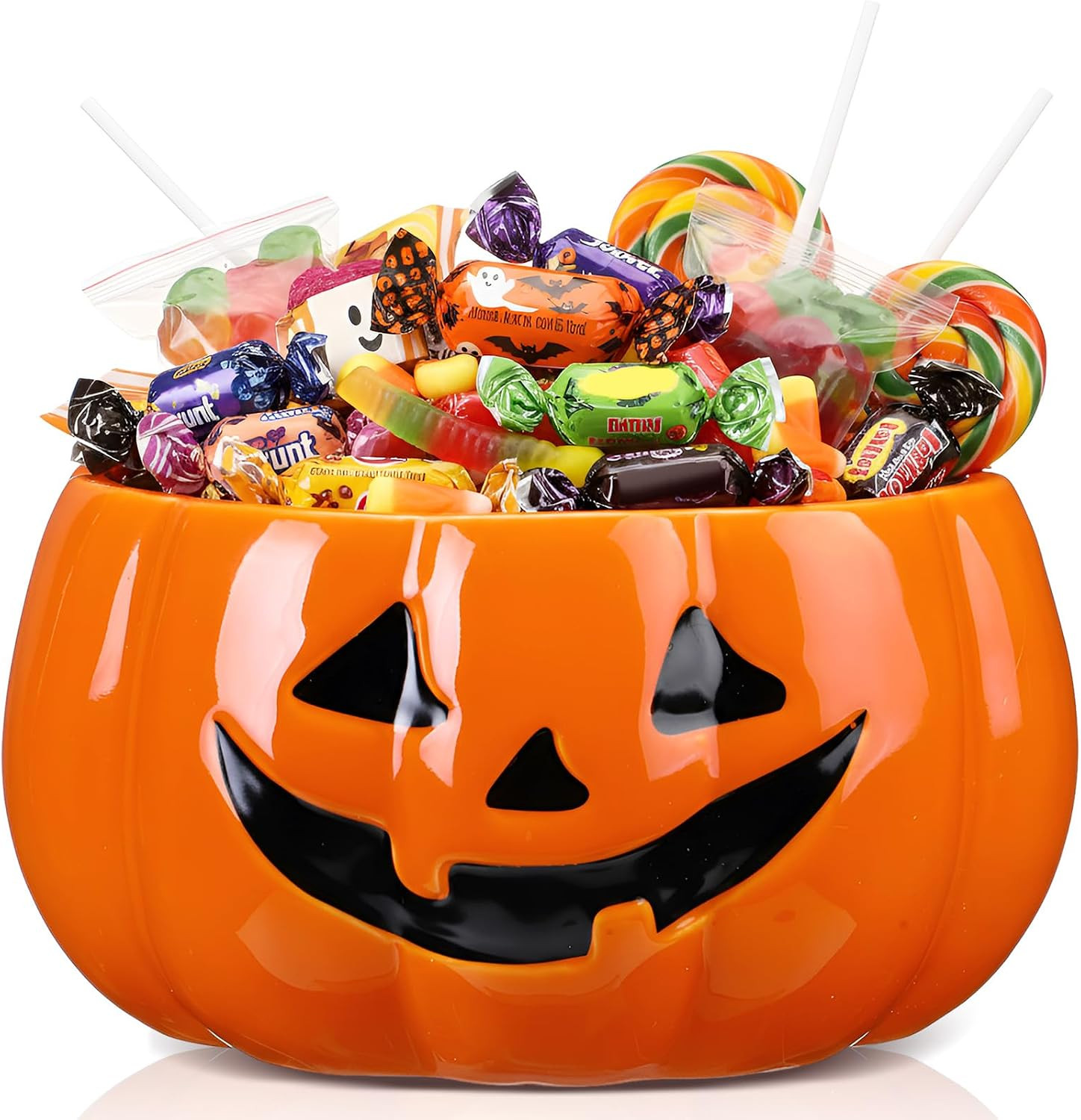LemonRoad Large Halloween Candy Bowl Pumpkin Bowl Trick or Treat Baskets | Amazon (US)