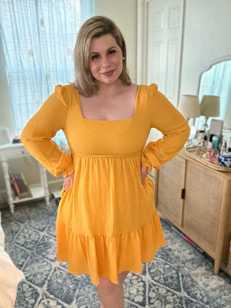The under $40 dress you need from  this month! Wearing a size medium, a street size 10/12 in jeans. This exact one from BCBG Paris • Walmart isn’t online yet but I’ve linked similar pieces. 

#LTKstyletip #LTKunder50 #LTKcurves