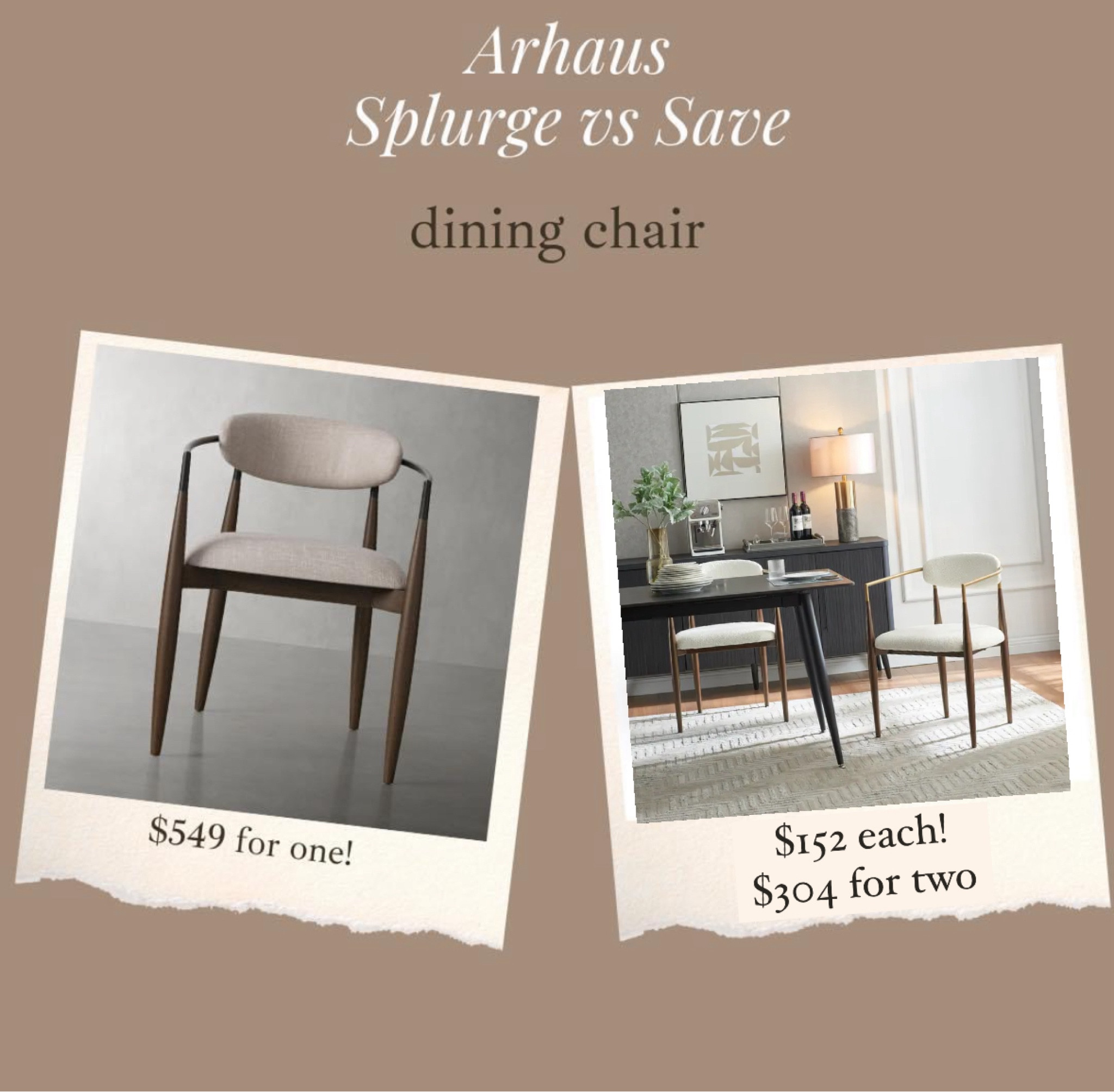 Another new arhaus jagger inspired dining chair!!! The one I found last week sold out in a day! These have boucle material and gold arms 😍😍😍 if you want the darker arms, it’s a 5 minute diy with rub and buff!!!

#LTKSaleAlert #LTKHome #LTKStyleTip