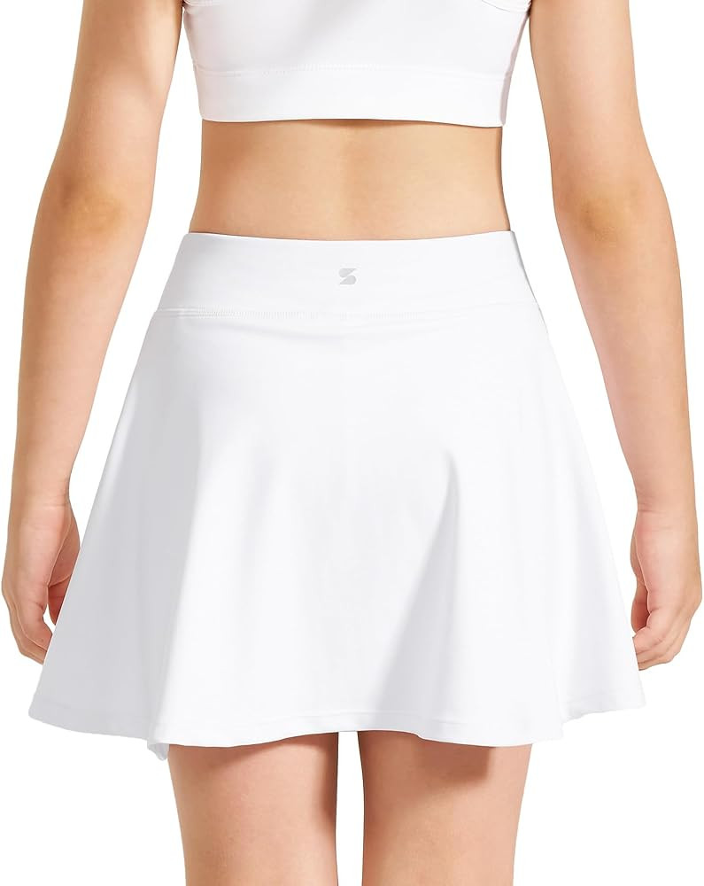 Stelle Girls Tennis Skirts with Pockets Athletic Skorts Inner Shorts High Waisted Sports Golf Run... | Amazon (US)