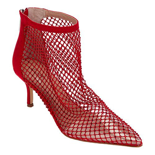 Charles David Afterhours Rhinestone Mesh Fashion Bootie - Red - Size 8 1/2 | HSN