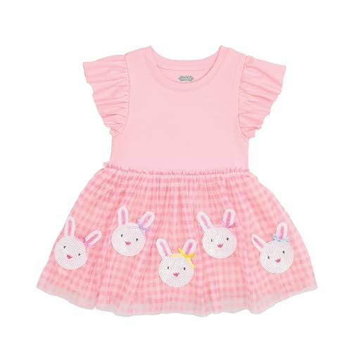 Mud Pie Toddler Girl Pink Easter Sequin Tutu Dress, 4T-5T | Amazon (US)