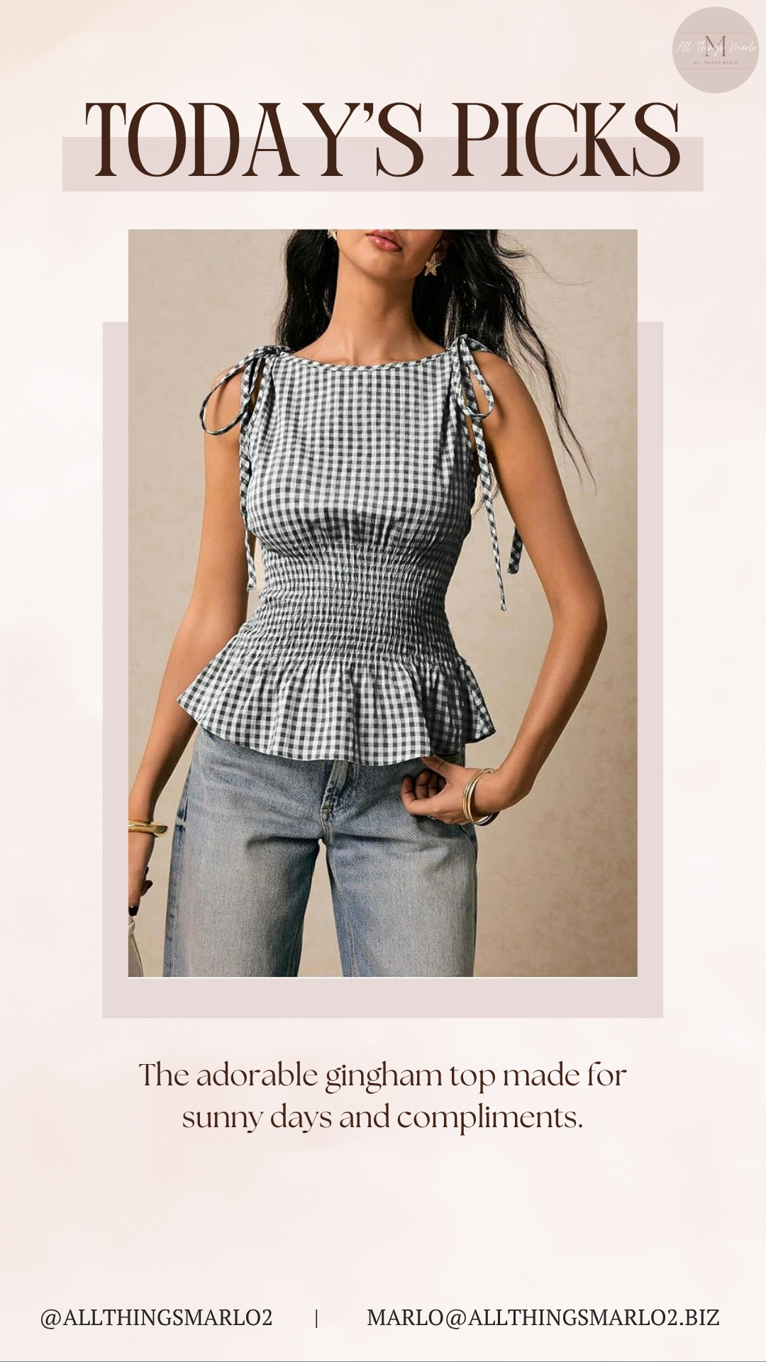 The adorable gingham top made for sunny days and compliments. 

 #LTKSeasonal #LTKWorkwear #LTKTravel