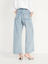 Extra High-Waisted Baggy Wide-Leg  Non-Stretch Jeans for Women | Old Navy (US)