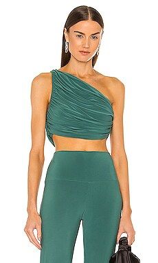 Norma Kamali X REVOLVE Diana Top in Mountain Green from Revolve.com | Revolve Clothing (Global)