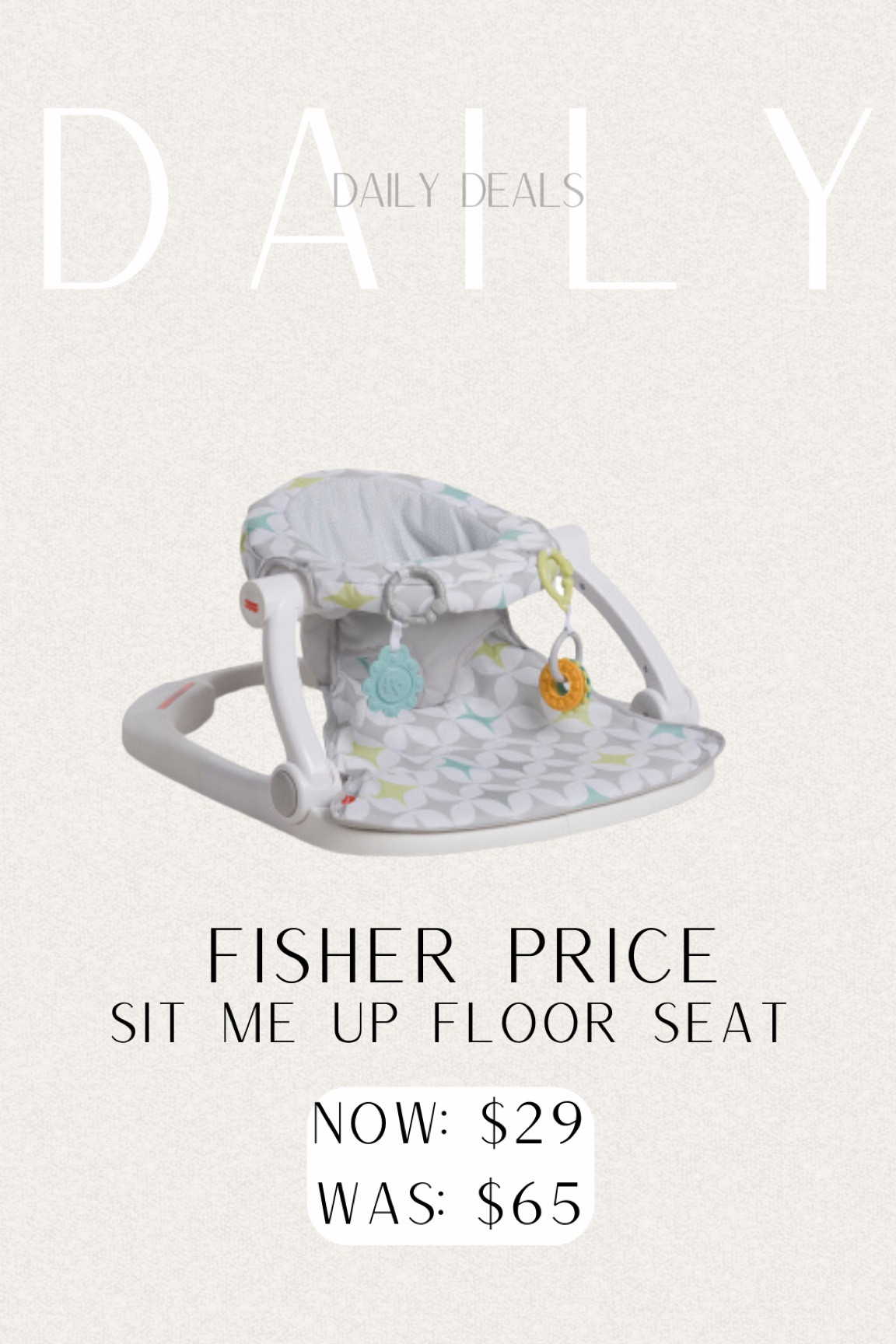 Daily Deals—Fisher Price Baby Sit-Me-Up Chair $29 (WAS $65)✨

#baby #babyboy #babygirl #babymusthaves #babydevelopment #genderneutral #fisherprice #babygear #babychair #kids #babyfinds #babyshower #babyshowergiftideas #giftideasforbaby #babysfirstyear #babyregistrymusthaves #babyregistry #giftideasformomtobe #giftideasfornewmom #situpchair #ltkunder50 #ltkgiftguide #ltkbump

#LTKbaby #LTKsalealert #LTKFind