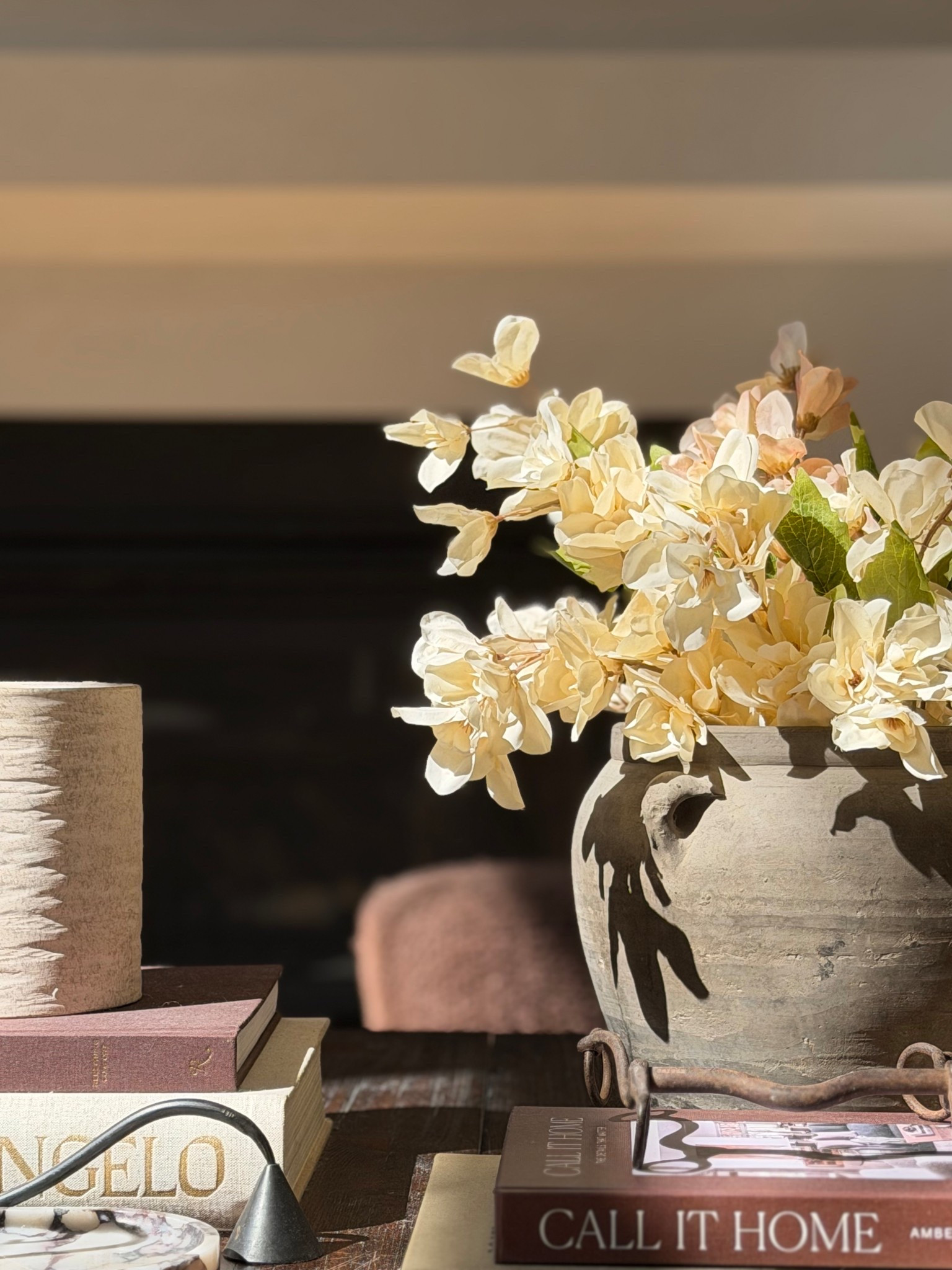 Flowering stems in a vintage vessel is my go-to for spring! These sweetpea stems are 6pc for $25! Great deal! 

#LTKHome #LTKSaleAlert #LTKSpringSale