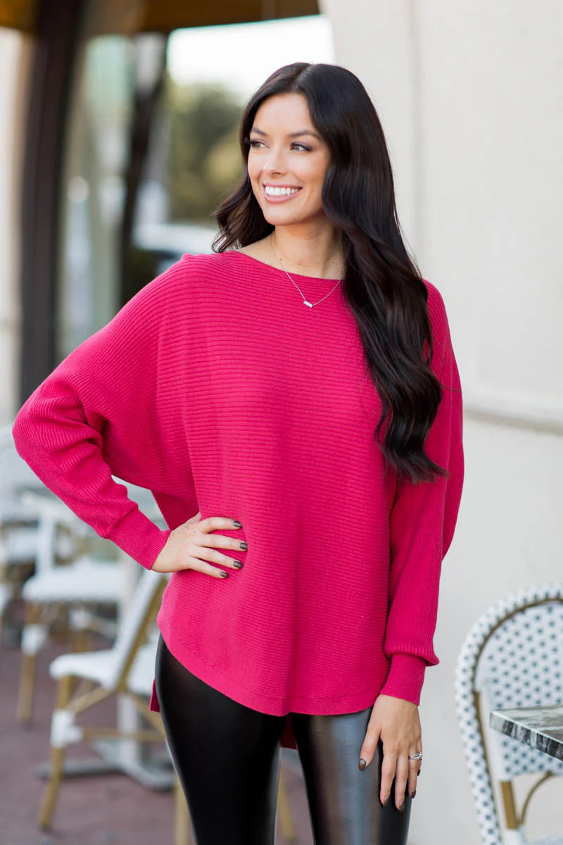 Kaia Sweater- Berry | Avara