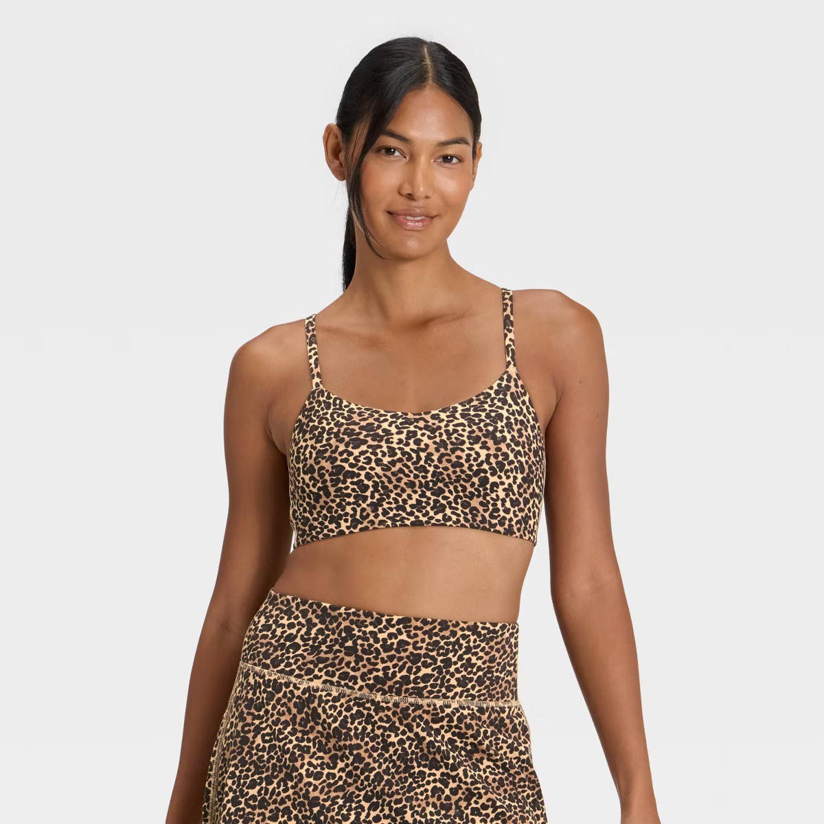 Women's Everyday Soft Light Support Strappy Sports Bra - All In Motion™ | Target