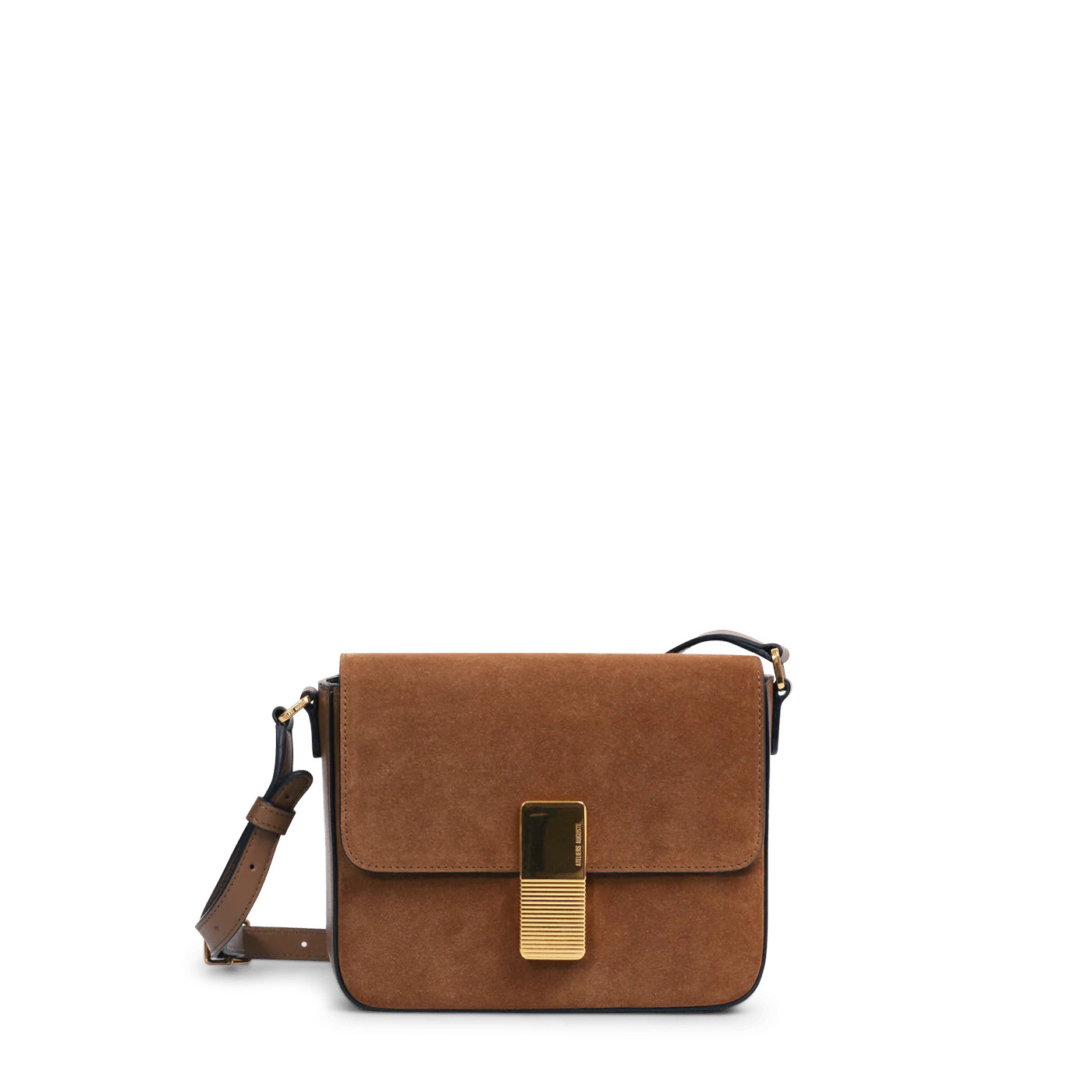 Mini Monceau Gold Edition - Tan Suede Leather | ATELIERS AUGUSTE