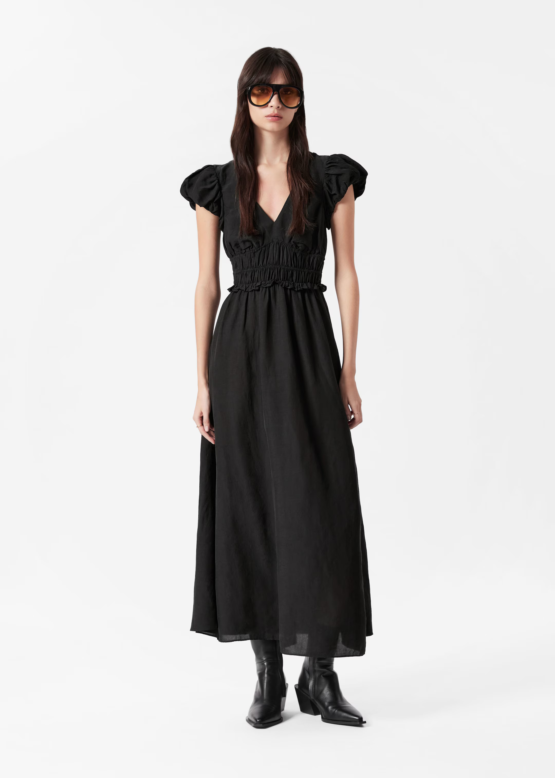 Bubble-Sleeve Midi Dress | & Other Stories UK