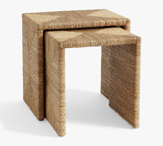 Malibu Woven Nesting Tables | Pottery Barn (US)